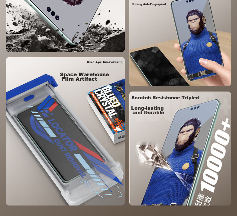 BLUEO Tempered Glass Screen Protector for Huawei Mate X6, High-Definition Crystal Space Capsule Mate X6 Phone Film, Shockproof, Wear-Resistant, Anti-Fingerprint Phone Protective Film 6