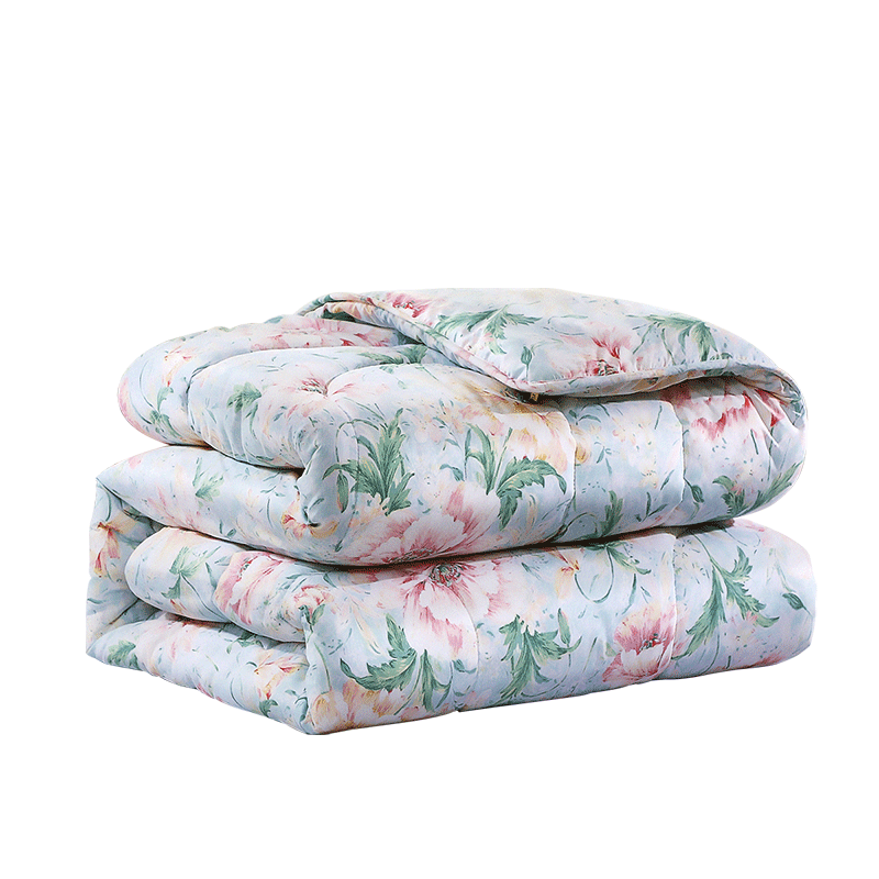 FUANNA Qingfeng Biyue, Seven-Hole Fiber Quilt, Antibacterial Winter Thick Quilt, 2250g Filling, 230*229cm, Light Gree
