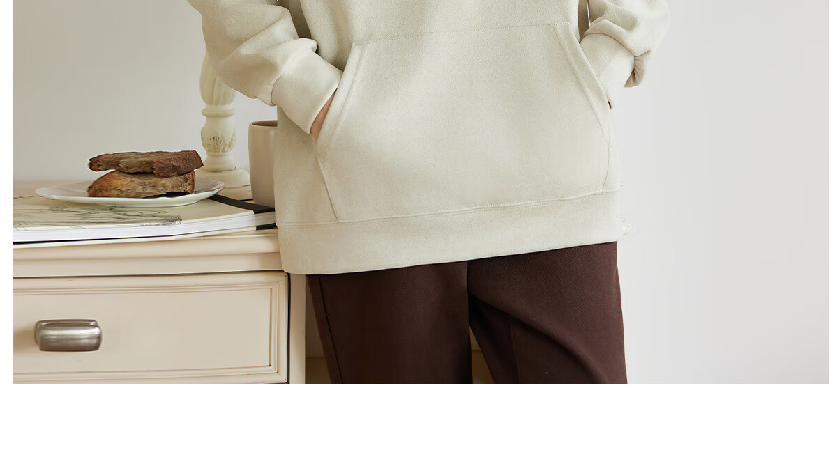 Halo Queen Women's Sweatshirt, Suede Fleece, Spring And Autumn Round Neck, Letter Print Pullover, Loose Fit Versatile Sweatshirt, New Product H143W1022 52