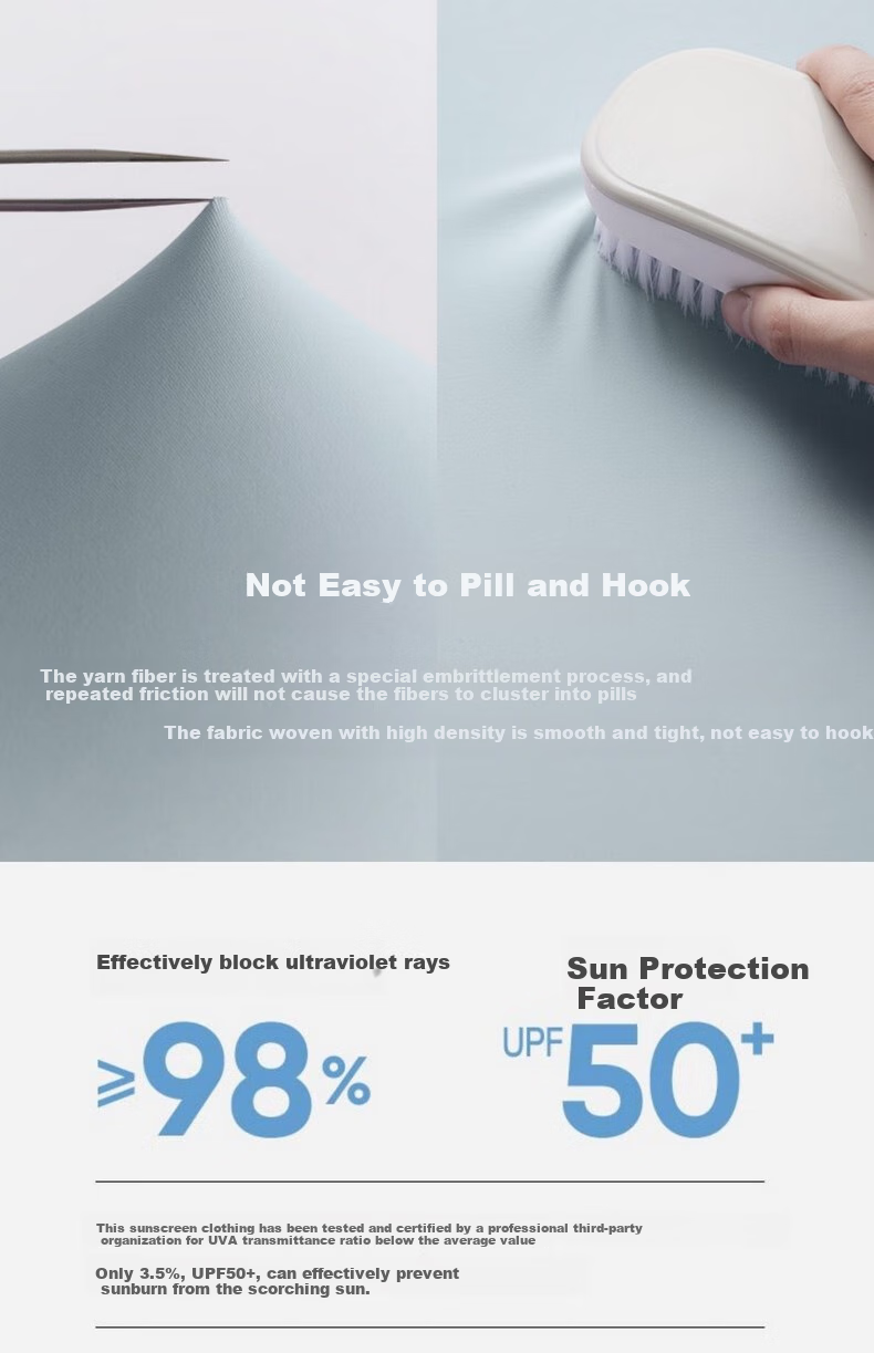 FitonTon Women's Sun Protection Jacket, Summer Outdoor Cycling Short Hooded Slim Sun Protection Shirt, Ice Silk Feel Thin Sunshade, Same Style As "Lan Jie" 8