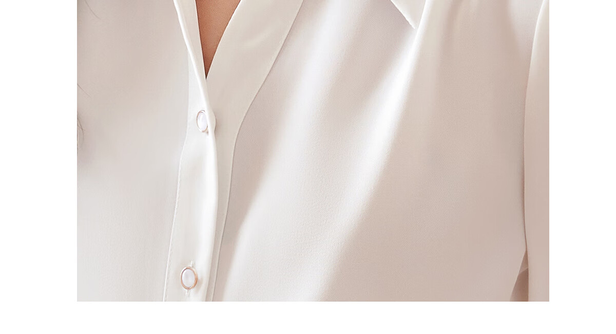 Chushen Spring Autumn Long Sleeve Shirt Women Professional Casual Commuter Lapel Versatile White Shirt S13JC2998 6