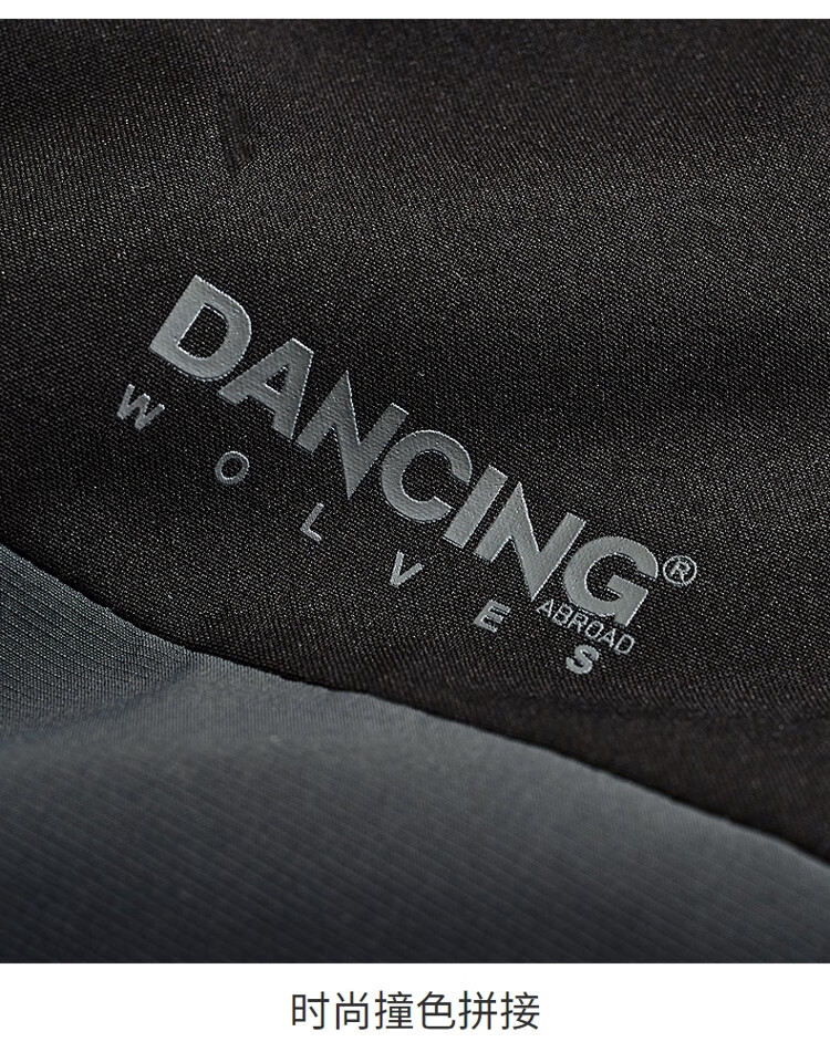 DANCING WOLVES 【Three-proof】Autumn Winter Urban Lightweight Outdoor Versatile Men's Hooded Jacket 211 Gray Green 185 5