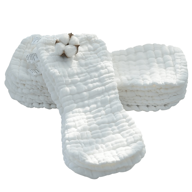 Xiqinbao Newborn Diapers, Baby Diaper Training Pants, 10-Layer Gauze, Absorbent And Breathable, Good, 36*15cm (Small Size, 5 Pieces)