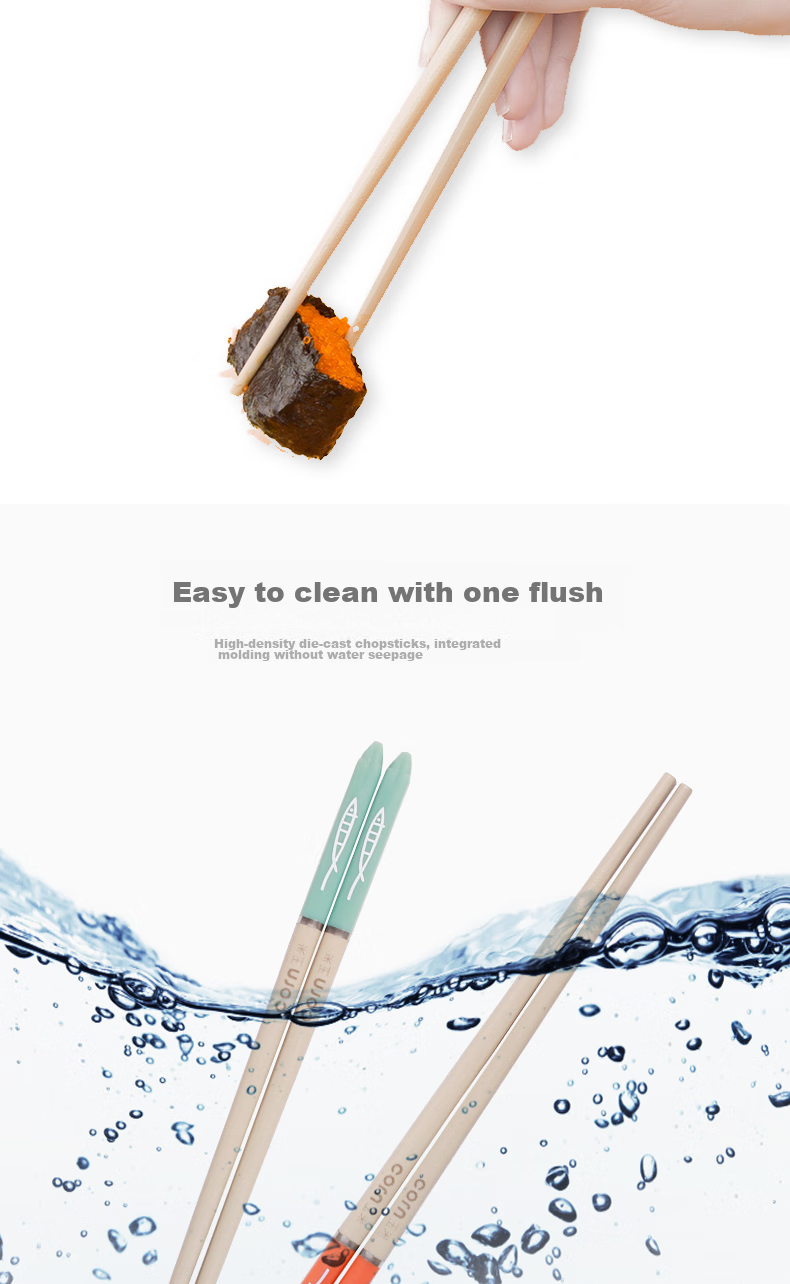 CORN Children's Alloy Chopsticks for Primary School Students, Cute Kindergarten And Home Use, Antibacterial And Heat-Resistant Short Chopsticks for Ages 6-12 5