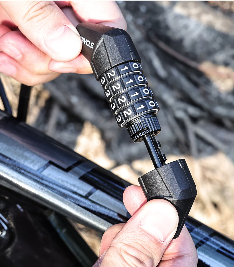 LEBYCLE Bicycle Combination Lock, Anti-Theft Lock, Chain Lock, Portable Steel Wire Lock, Cycling Equipment, Bicycle Lock, 5-Digit Steel Cable Lock 11