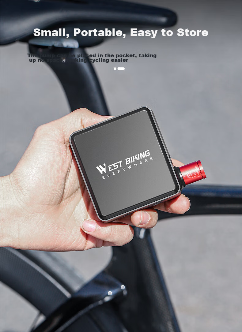 WestBiking Electric Air Pump Inflator for Bicycles And Electric Bikes, Universal Equipment 4