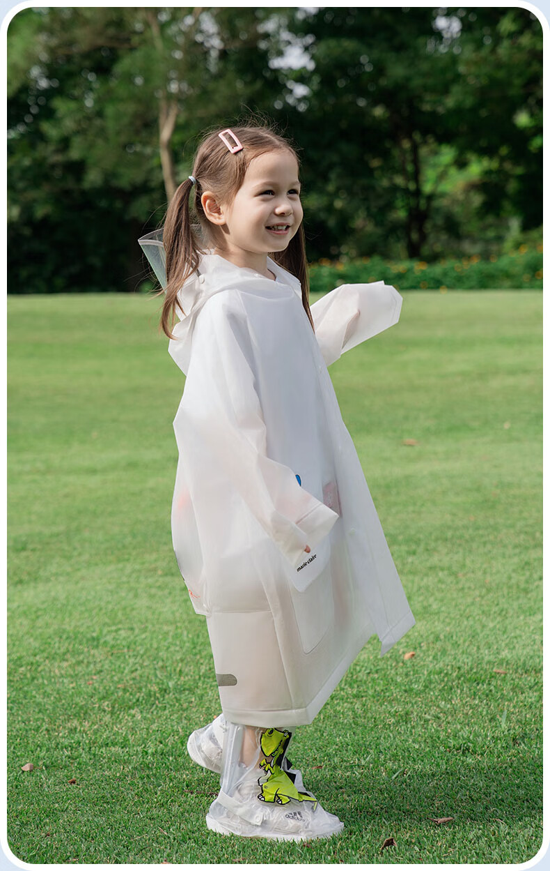 MARIE CLAIRE Children's Raincoat, One-Piece Cape-Style Poncho, Single-Person, for Girls And Boys, Students, Kindergarten Children, Toddlers, Back to School 16