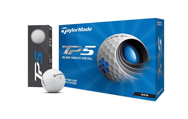 Taylormade TP5X 3.0 Golf Balls 5-Layer Practice and Tour Professional White 12-Pack 11
