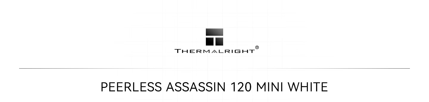 Thermalright Peerless Assassin 120 MINI WHITE, Dual Assassins, AGHP4.0 Six Heat Pipe Air Cooler, PA120 MINI WHITE 1