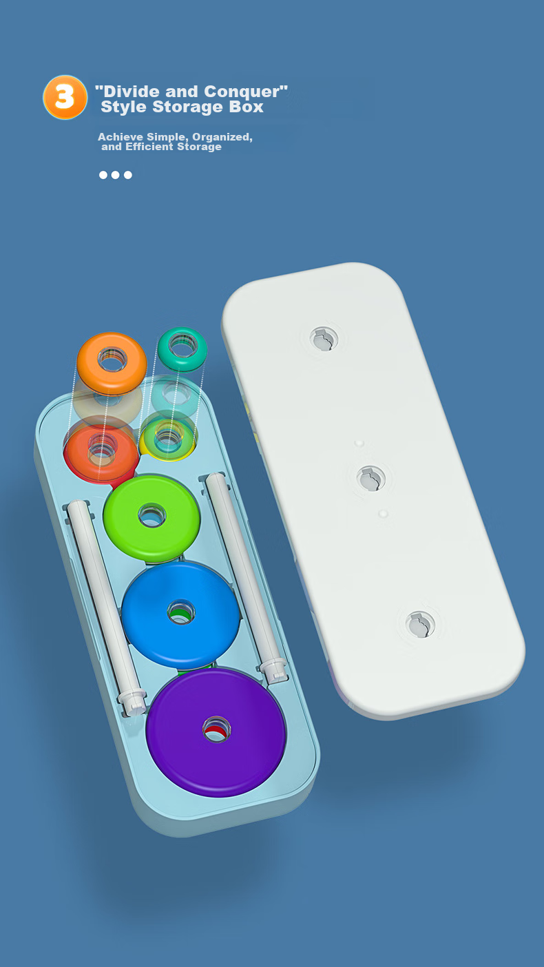 Qiyi Ten-Tower Hanoi Tower, Children's Toy, Baby Building Blocks, Competition-Specific, Logical Thinking Training, Early Education Teaching Aid 8