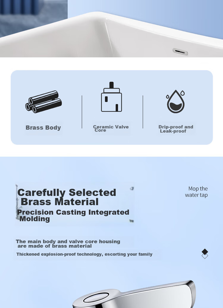 CVBAB Mop Sink Faucet, Single Cold Quick-Open Tap, Extended Faucet for Mop Sink CV3512 2