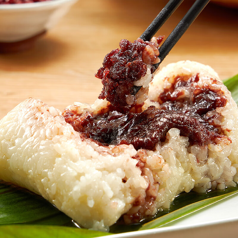 五芳斋 速冻豆沙粽 100g*5只 嘉兴粽子甜粽端午粽子早餐食品