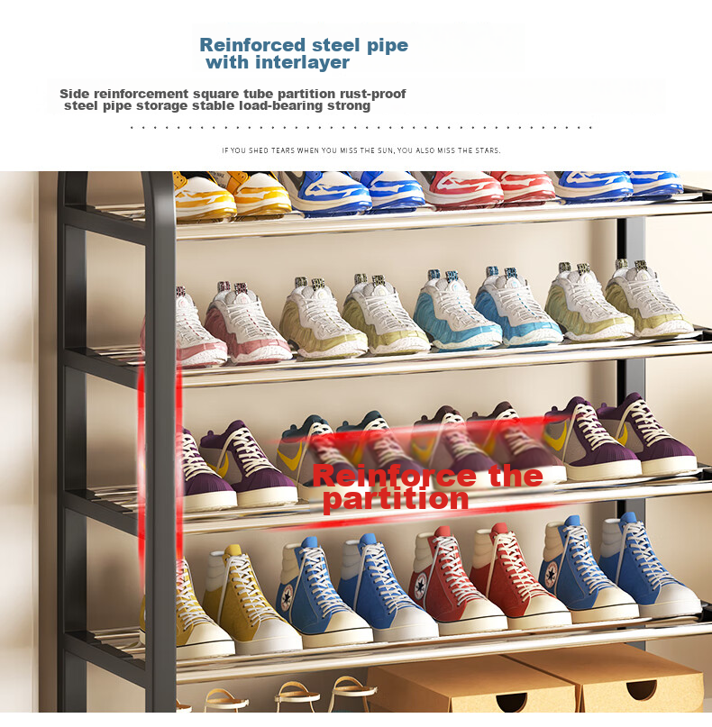 WOJIA Simple Multi-Tier Shoe Rack for Entryway, Home Storage Shelf, Indoor Shoe Organizer, Dormitory Shoe Rack And Storage Shelf 4