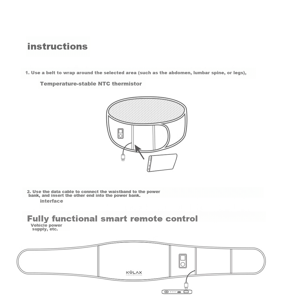 KCOTSON Intelligent Heating Waist Belt, Warmth Therapy, Uterus Warming, Lumbar Muscle Strain Support, Abdominal Warming, Birthday Gift for Girlfriend Or Wife, Teacher's Day Gift 22