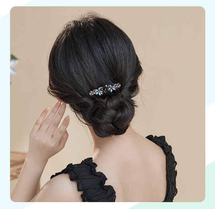 CHIMERA Exquisite Hair Clip Women's High-End Hairpin Barrette Horizontal Clip Zhenlan Gift Box Valentine's Day Gift 5