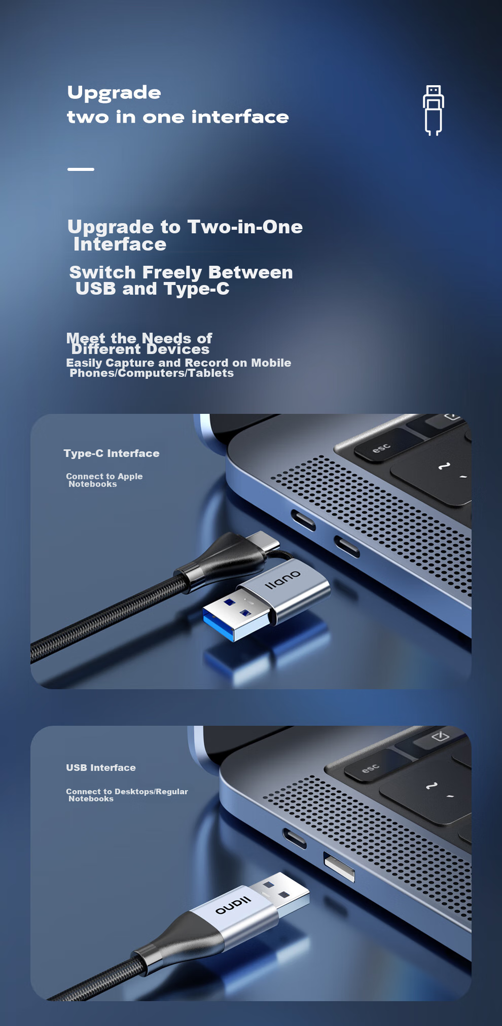 Llano HDMI Video Capture Card for Live Streaming, 4K 60Hz, Compatible with Sony And Canon Cameras, High-Definition Recording, PS5/Xbox/Switch Gaming, Laptop, IPad, Mobile Phone A320 8
