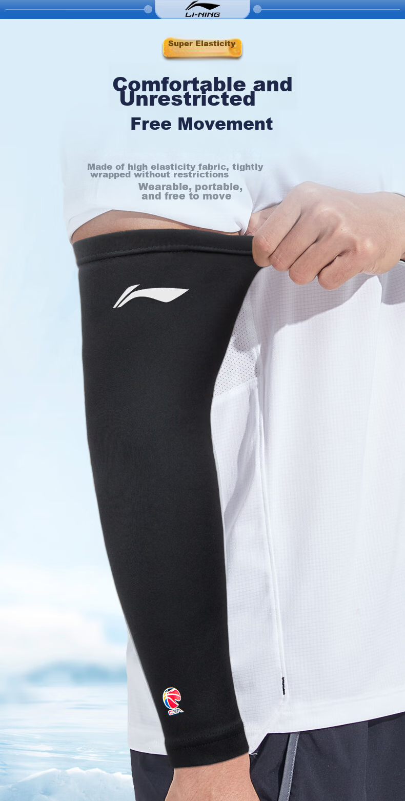 Li-Ning Ice Silk Arm Sleeves for Men And Women, Sun Protection Arm Covers, Summer Anti-Sun Protection Arm Guards, Cooling Sleeves for Driving, Fishing, Cycling 6