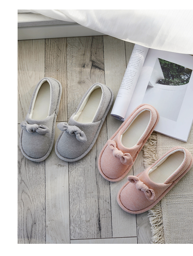 GUOLUOFEI Postpartum Soft-Soled Shoes, Spring And Summer Maternity Slippers with Heel, Butterfly Cotton Slippers for New Mothers at Home, Pink, Size 42-43 10