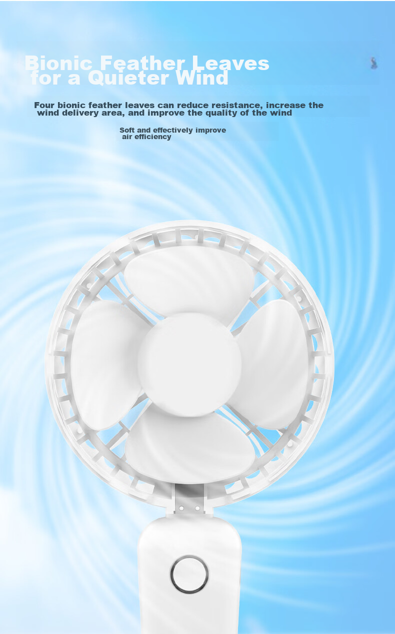 KALAIAO [Violent Wind/Ice Compress] Handheld Small Fan Neck Hanging Portable Foldable High-Speed Turbo Semiconductor Cooling Fan Outdoor Dorm Office Desktop FC16 8