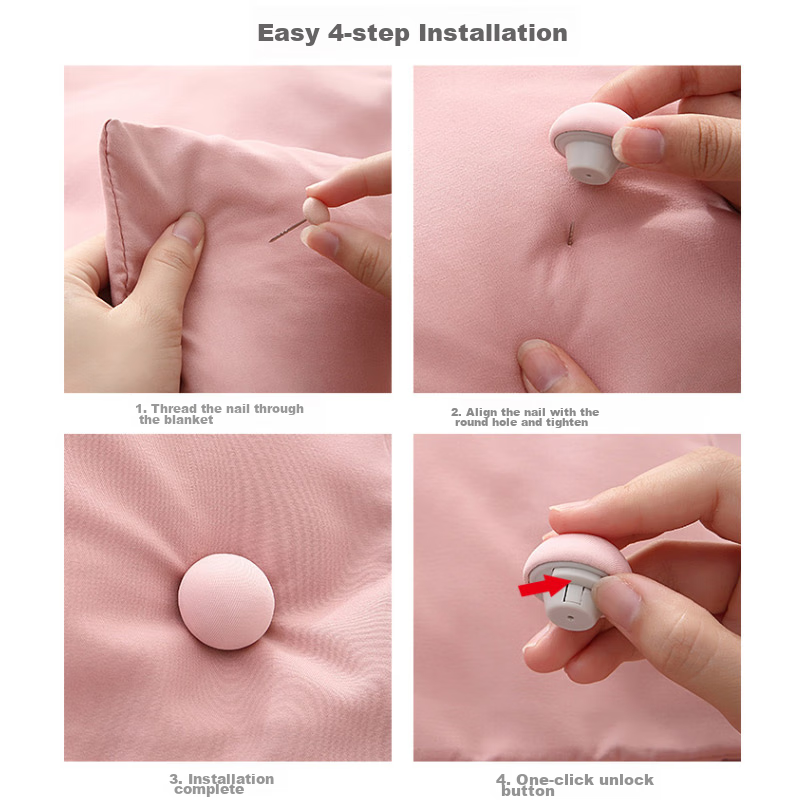 Shangmeide Bed Sheet Fixer, Bedding Corner Protector, Anti-Slip Bed Cover Fastener, Bed Sheet Anti-Slip Fastener
