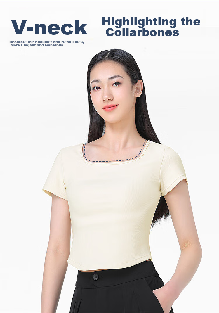 CAMEL Women's Yoga Top, Short-Sleeved, Breathable, Quick-Drying Running Shirt, Fitness Wear, Lightweight Sports T-Shirt Y24BAT6009 6