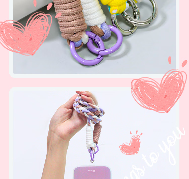 ESCASE Phone Lanyard Crossbody Strap Neck Strap Anti-Loss Chain Dopamine Floral Anti-Theft Drop-Resistant Durable Outdoor Travel Hands-Free Olive Gree 9