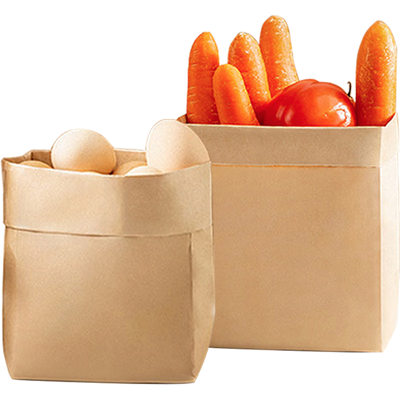 Banzheni Kraft Paper Bags, Refrigerator Oil-Proof Storage Bags, Vegetable And Fruit Food Packaging Bags, Laminated Bags, 90 Grams Thick Versio