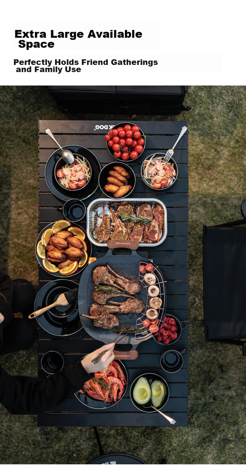 Black Dog Griddle Pan for Home Use, Outdoor Camping, Induction Cooker, Korean-Style Non-Stick Frying And Baking Pan, Night Black 10