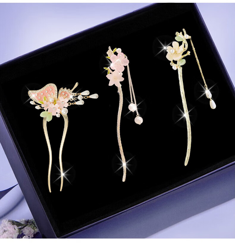 Gunai 2026 Ancient-Style Hairpin for Women's Hanfu, Ethereal Tassel Hair Stick, Hair Accessory, Birthday Gift for Girls 7