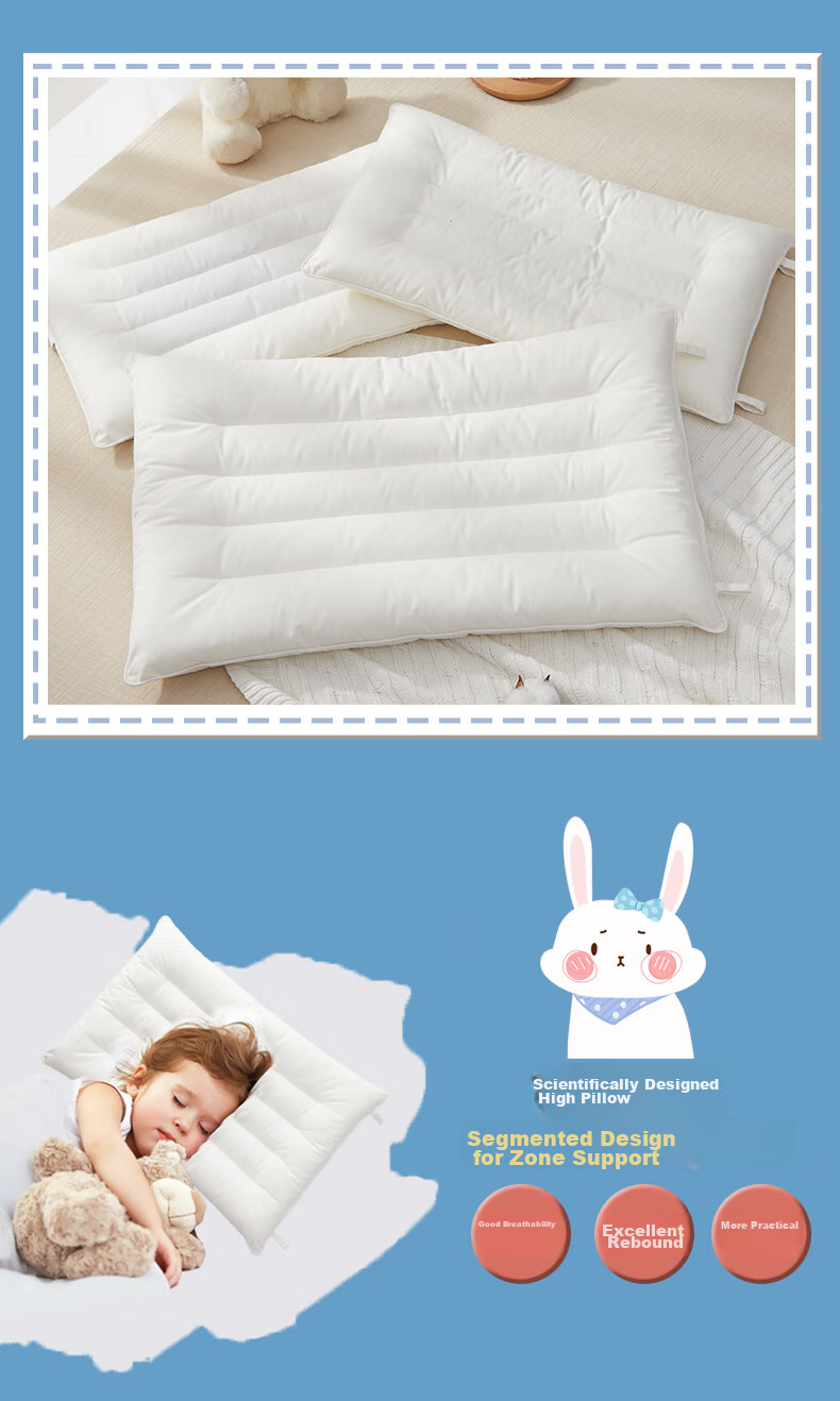 BEYONDHOME BABY Boyang Maternal And Infant Class A Children's Pillow, Antibacterial Pure Cotton Cassia Seed Pillow Core, Kindergarten Pillow, Good Sleep, 40*60cm 7