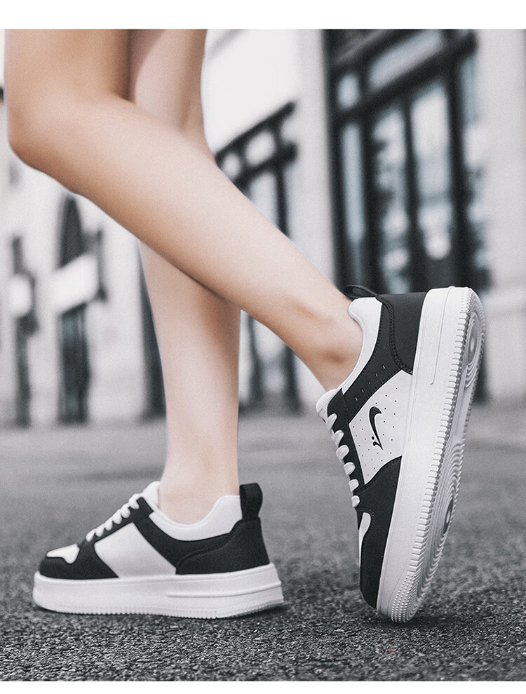 Guirenniao Women's Casual Sneakers New Couple's Thick-Soled Sports Shoes White/Yellow/Blue Size 35 26