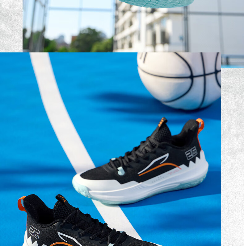 361° Basketball Shoes for Men, DVDTeam Dingweidi Spring And Summer Youth Breathable Professional Sports Shoes 672421113-1 Size 41 39