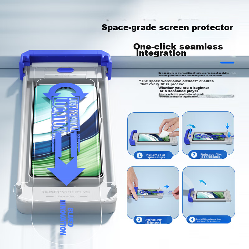 Lanxingxiansheng [Class T*AR Enhanced Magnetic Sputtering + 3D Large Arc Edge] Tempered Glass Screen Protector for Huawei Mate60 Pro/Pro+, Dust-Free Chamber Phone Film for Huawei Mate60 RS