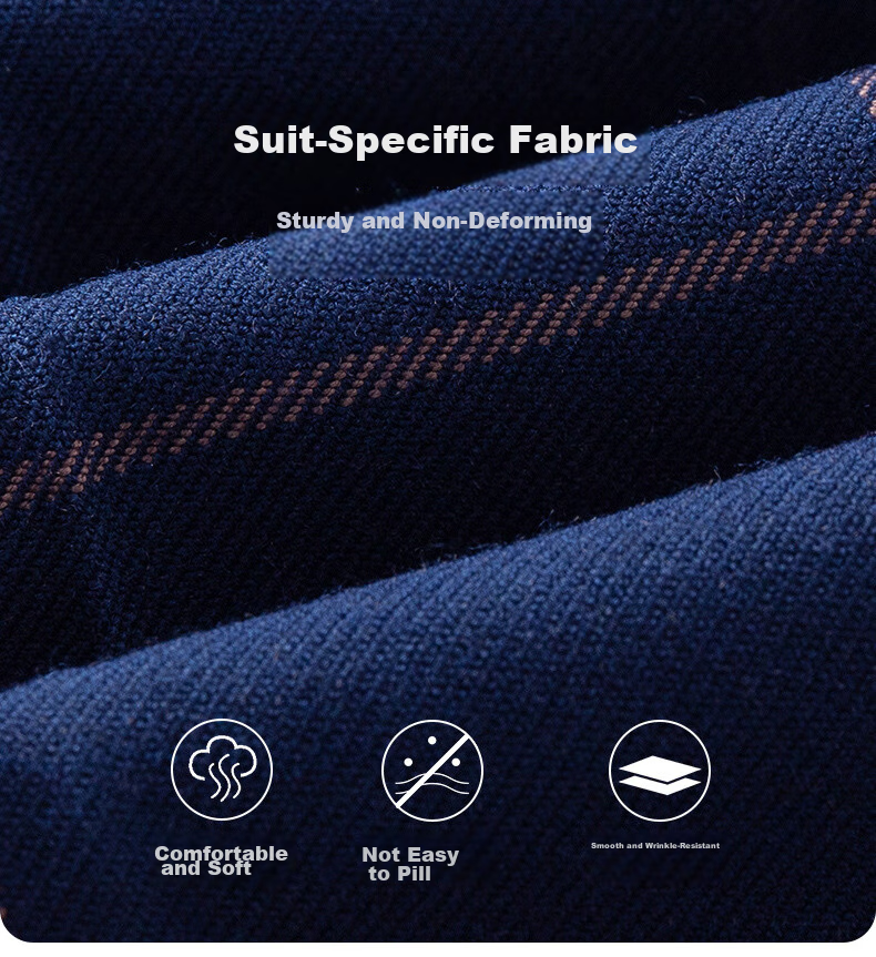 Yinuofang New Children's Suit Set Performance Outfit, Formal Wear, Host Attire for Boys, Blue Plaid, Size 160 3