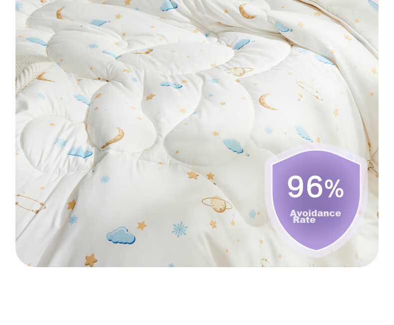 Luolaikids Quilt, Infant Class A Antibacterial Soybean Warm Winter Comforter, Kindergarten Blanket 150*215 15