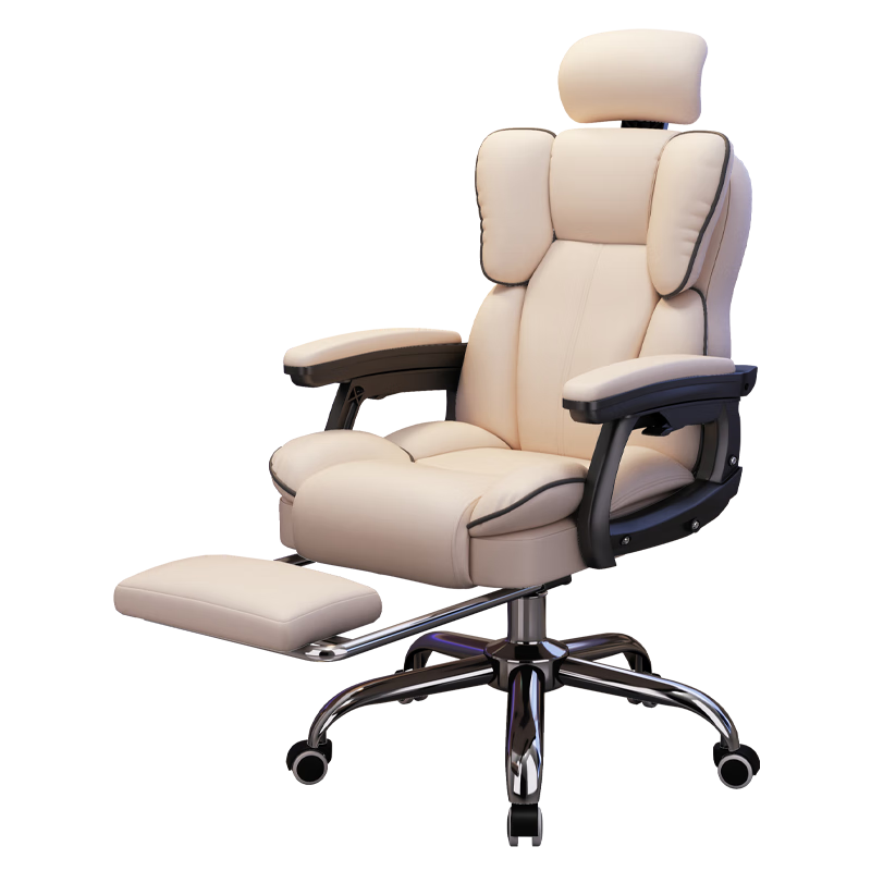 Chibilun Gaming Computer Chair Ergonomic Office Chair for Home Study Comfortable Long Sitting Swivel Dorm Chair
