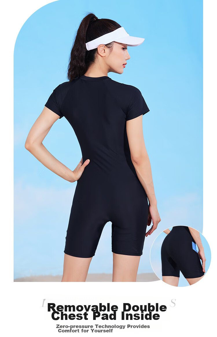 PEAK One-Piece Swimsuit for Women, Long Sleeve, Knee-Length, Conservative, Professional Sports, Plus Size, Tummy Control, Slimming, Hot Spring Swimwear 083XL 6