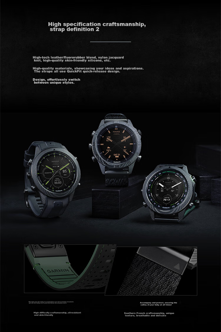 GARMIN MARQ (Gen 2) Commander Carbon Fiber Heart Rate Outdoor Sports Watch Birthday Gift 5