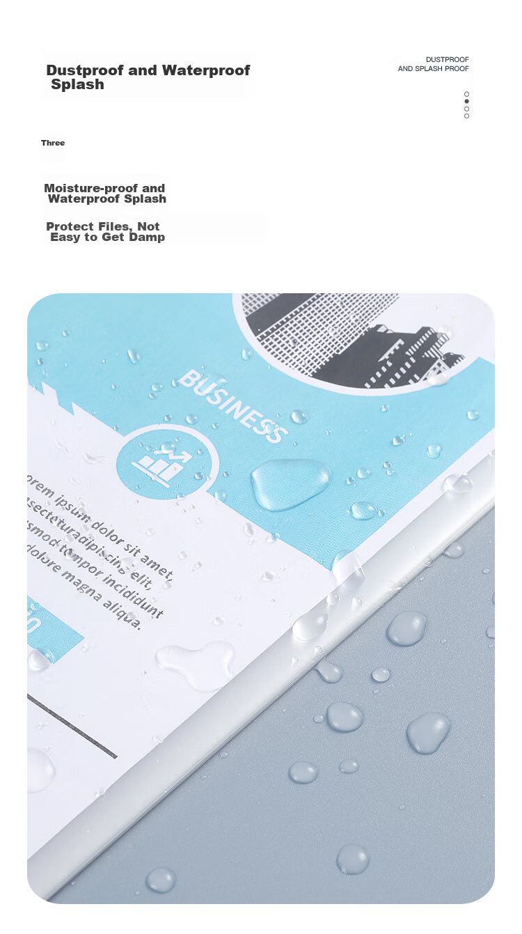 COMIX 11-Hole Document Folder, Anti-Glare File Protector, Refill Pockets, Pack of 20, White, Office Supplies EH303A/EA9020 6