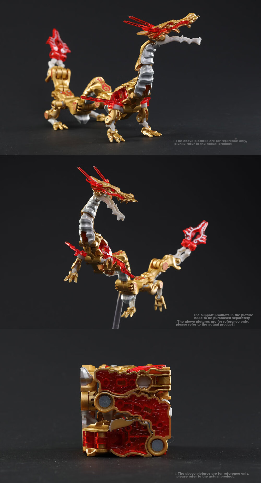 52TOYS Chinese Dragon Golden Dragon Transforming Assembly Trendy Mecha National Creation Toy for Boys over 14 Years Old, National Day Gift 3