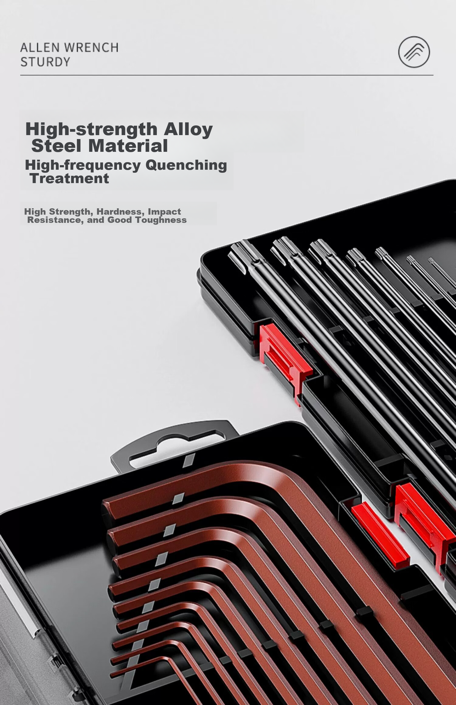 DELIXI Hex Key Set, Universal Hex Screwdriver, Internal Hexagon Extended Automatic Tool, Hexagonal 9