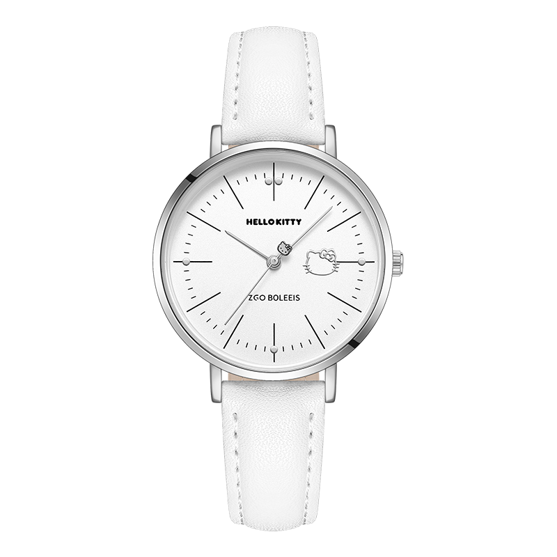 Hello Kitty Watch for Female Students, Simple Quartz Watch with High Aesthetic Value, Waterproof Exam Watch for Middle And High School Students, Back-To Gift