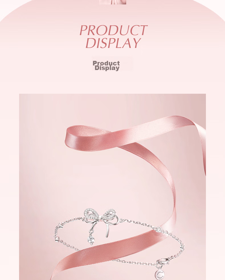FanciFanci Butterfly Dream Silver Bracelet for Women Bowknot Silver Anniversary Birthday Confession Gift for Girlfriend 4