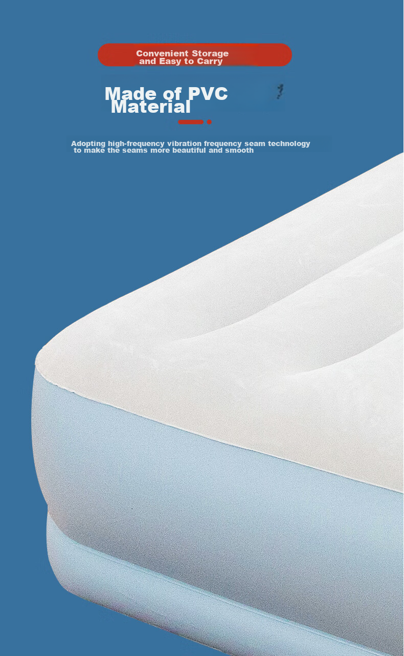 INTEX Electric Pump Double Automatic Inflatable Bed with Built-In Pillow, Car Nap Tent, Camping Companion Care Folding Bed 118CT2 10