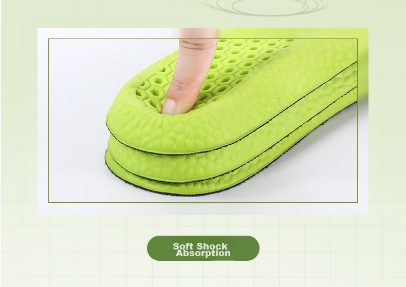 3AnGnI Antibacterial Insoles for Men, Sweat-Absorbing, Odor-Resistant, Soft And Elastic, Comfortable for Long-Standing, Shock-Absorbing, Wear-Resistant, Breathable, Specially Designed for Military Training, Suitable for Summer 8