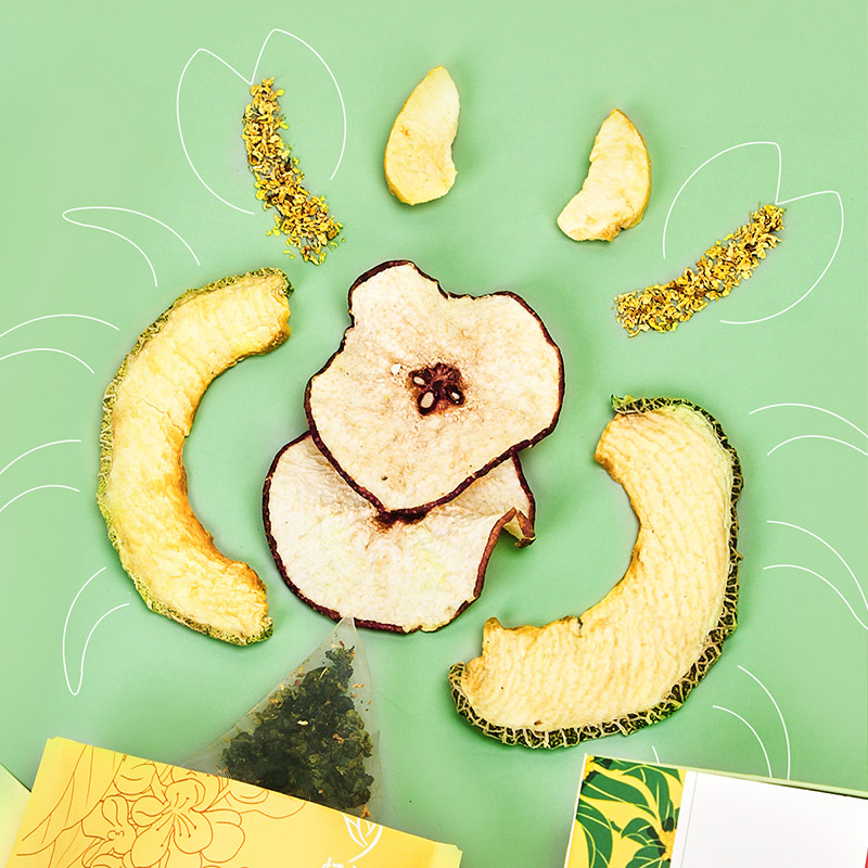 忆江南花草茶 桂花雪梨乌龙茶120g 水果茶哈密瓜黄桃蜜桃花果茶养生茶包