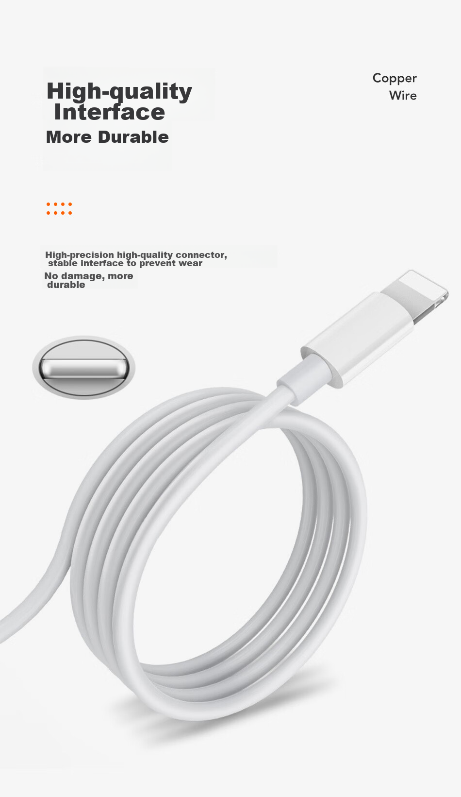 DiyiGongfang Apple Data Cable Fast Charging Cable Charging Kit Data Cable for IPhone13/14Pro Max/12/Xs/XR/Apple 2-Meter Cable + 5W Fast Charging Head 10