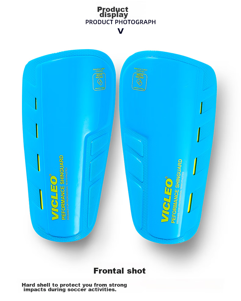 VICLeO Children And Youth Soccer Shin Guards And Ankle Pads, Insert-Type, One Pair, V820216, Fluorescent Yellow 9