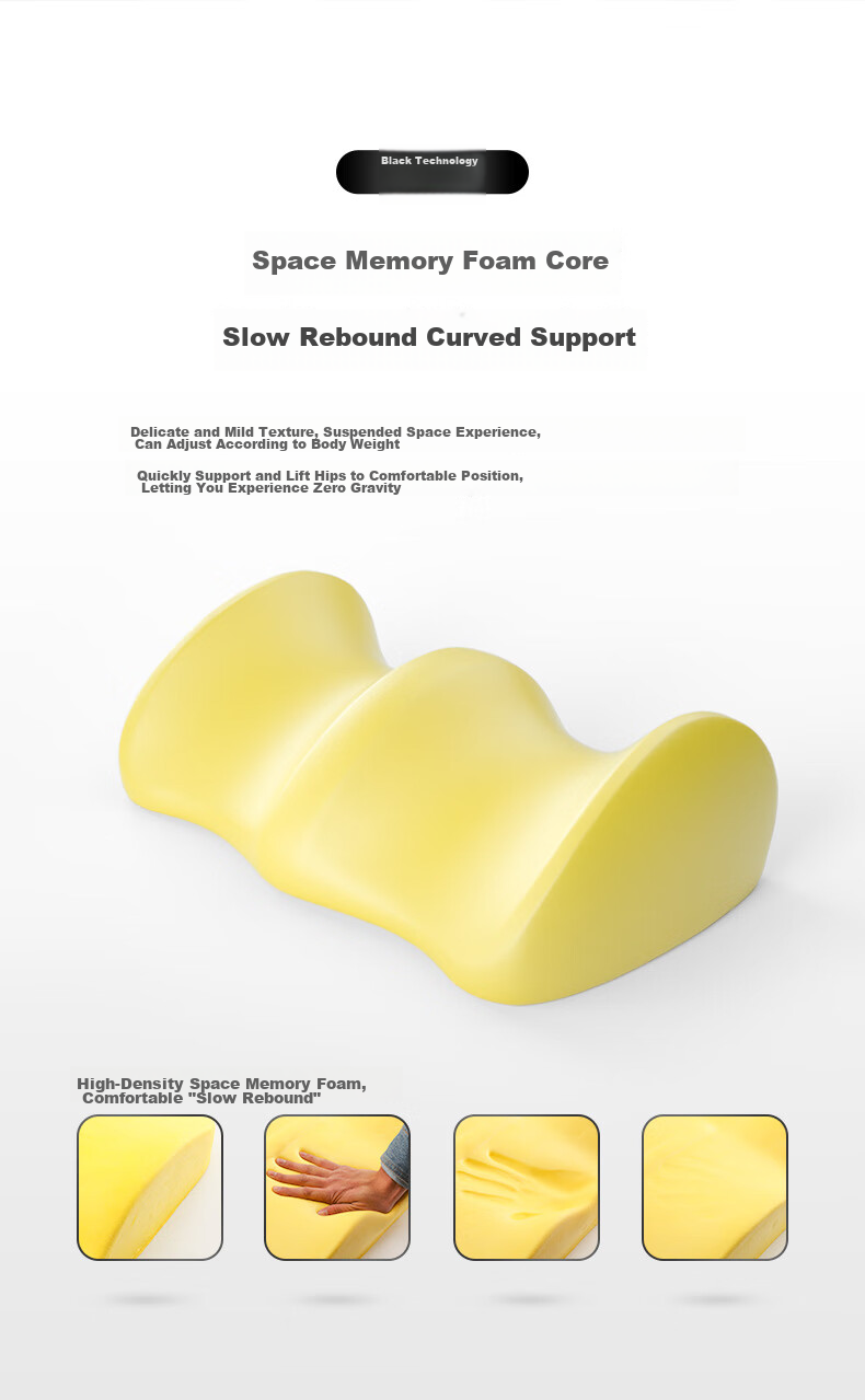 CHECA GOODS Leg Raiser Pillow for Sleeping, Pregnancy Leg Elevation Pad, Knee Support Pillow, Footrest Pad, Specialized Leg Pillow for Pregnant Wome 6