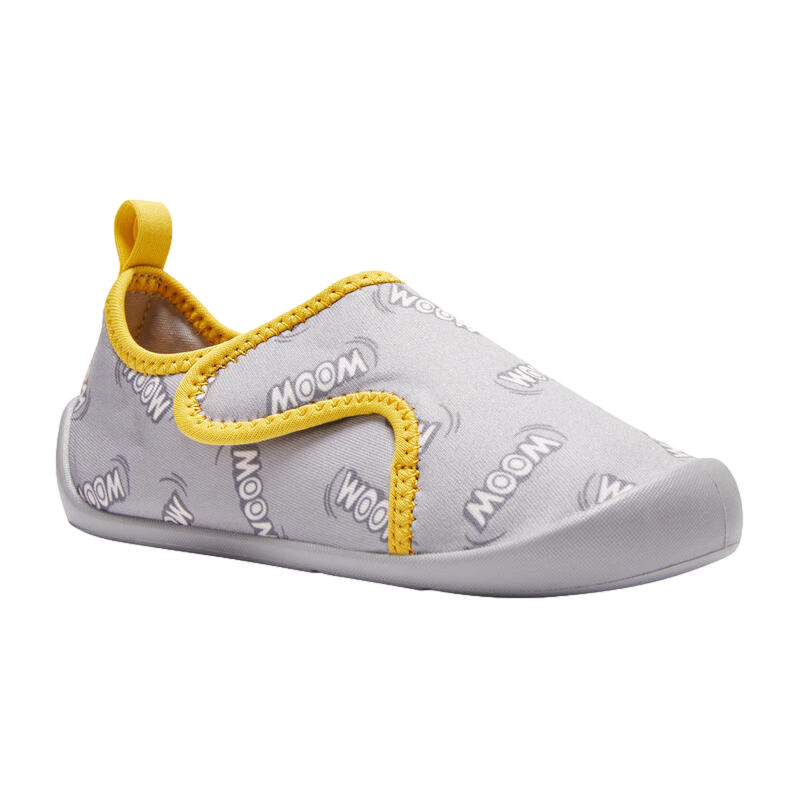 DECATHLON Toddler Soft Sole Non-Slip Comfortable Indoor Walking Shoes (High Heel/Big Size for Chunky Feet, Choose 1-2 Sizes Larger) Gray 29-4423353